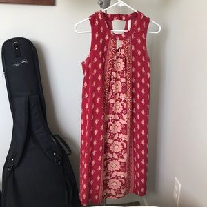 Red Patterned Dress